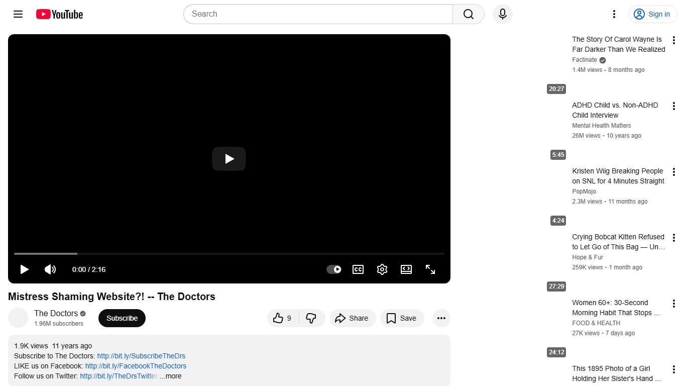 Mistress Shaming Website?! -- The Doctors - YouTube